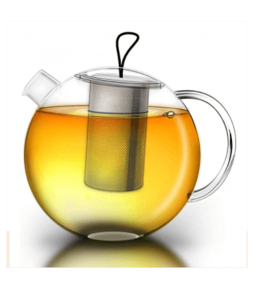 Théière verre familiale 1.5 Litre avec filtre inox