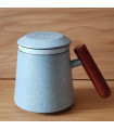 Mug en céramique vert ou gris - 320ml