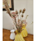 Vase original et Fleurs séchées