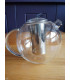Théière verre familiale 1.5 Litre avec filtre inox