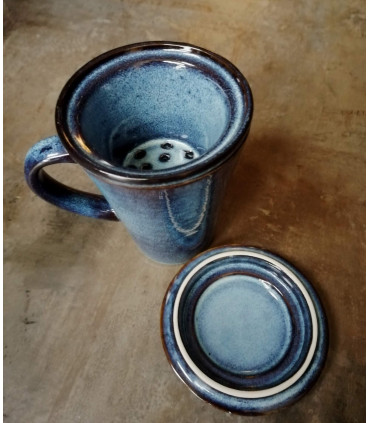 Théière individuelle en grès émaillé 30cl