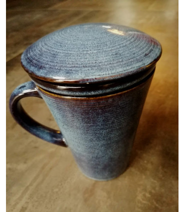 Théière individuelle en grès émaillé 30cl